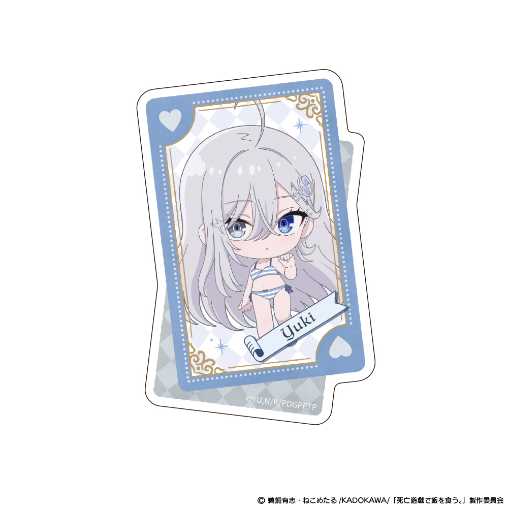 「死亡遊戯で飯を食う。」ダイカットステッカー 幽鬼 CLOUDY BEACH ver. 画像 2 | AniSmile