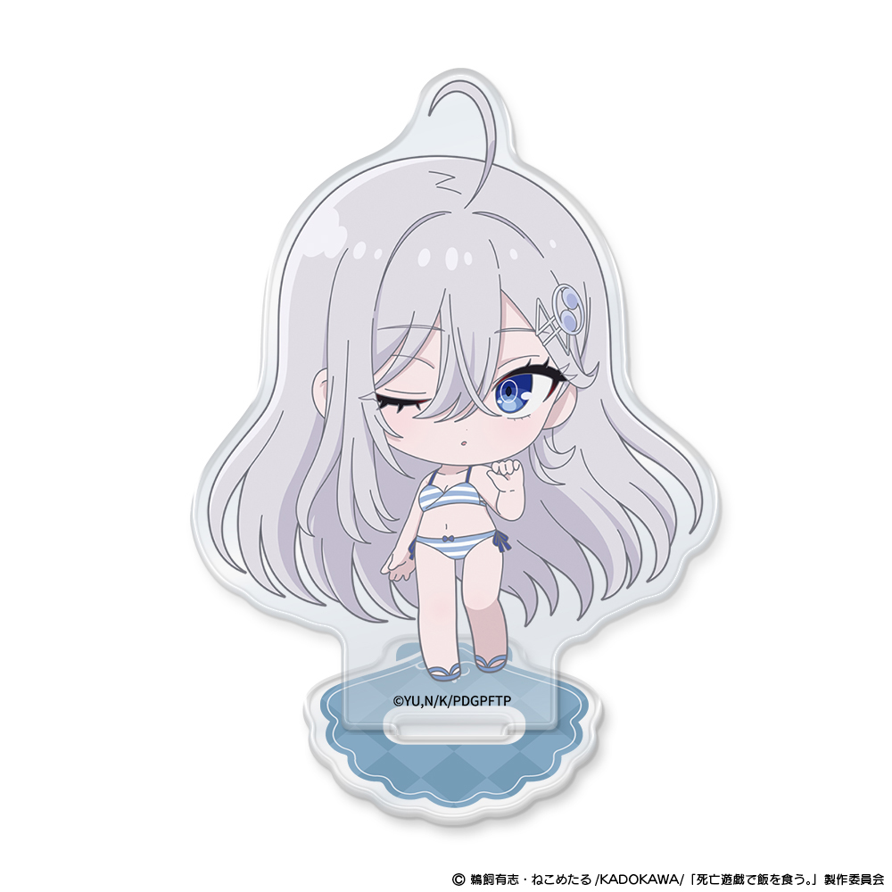「死亡遊戯で飯を食う。」ミニキャラアクリルキャラスタンド 幽鬼 CLOUDY BEACH<ウインク> ver. 画像 2 | AniSmile