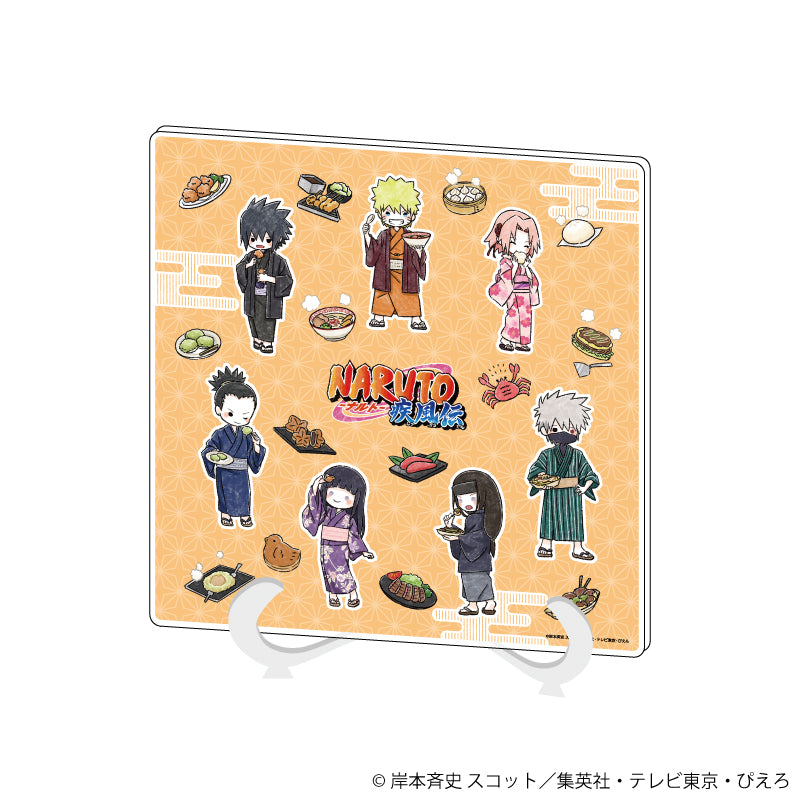アクリルアートボード「NARUTO -ナルト- 疾風伝」01/集合デザイン 食べ歩きver.(グラフアートイラスト) - 公式商品画像 | AniSmile