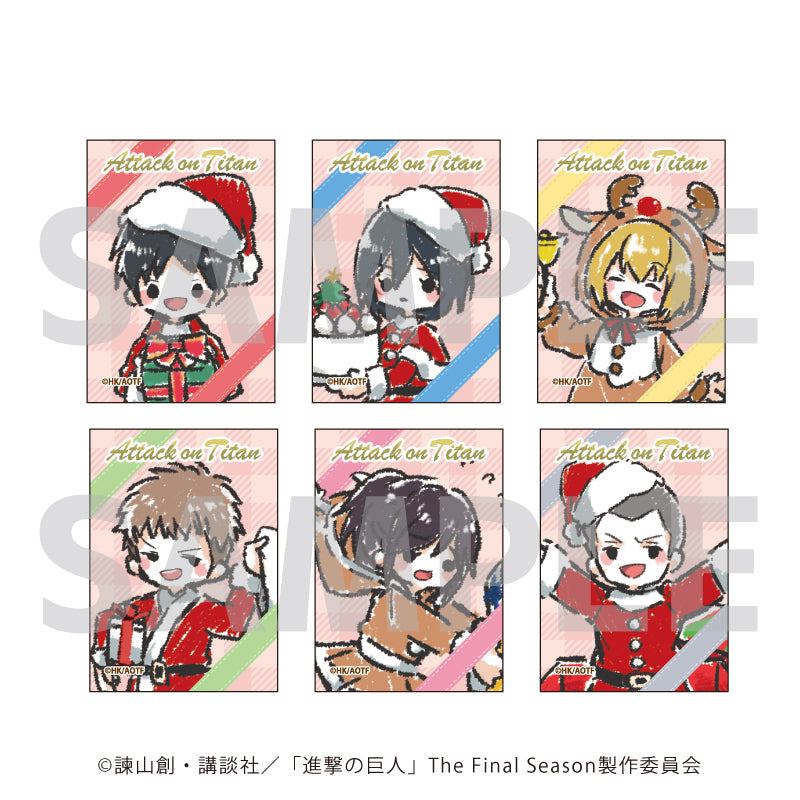 キャンバスボードミニ「進撃の巨人」01/クリスマスver. ブラインド(全6種)(グラフアートイラスト) - 公式商品画像 | AniSmile