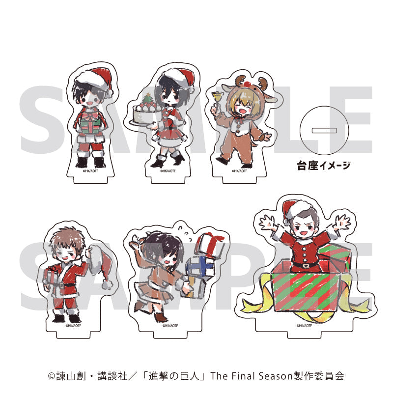アクリルぷちスタンド「進撃の巨人」32/クリスマスver. ブラインド(全6種)(グラフアートイラスト) - 公式商品画像 | AniSmile