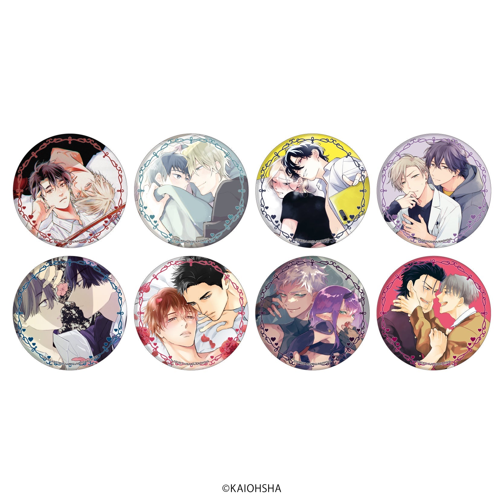缶バッジ「GUSH20周年記念展-with LOVE-」01/ブラインド(全8種)(公式イラスト) - 公式商品画像 | AniSmile