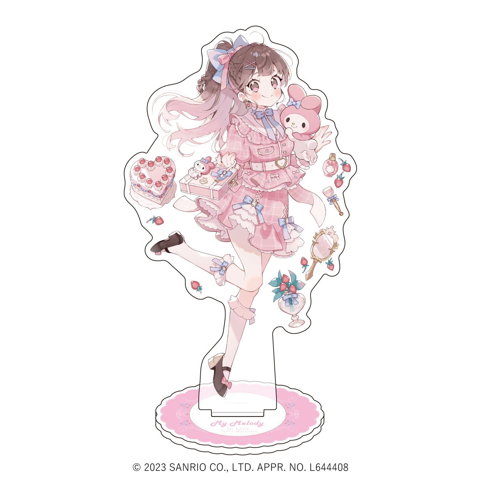 キャラアクリルフィギュア「上倉エク×サンリオキャラクターズ」04/マイメロディ(描き下ろしイラスト) - 公式商品画像 | AniSmile