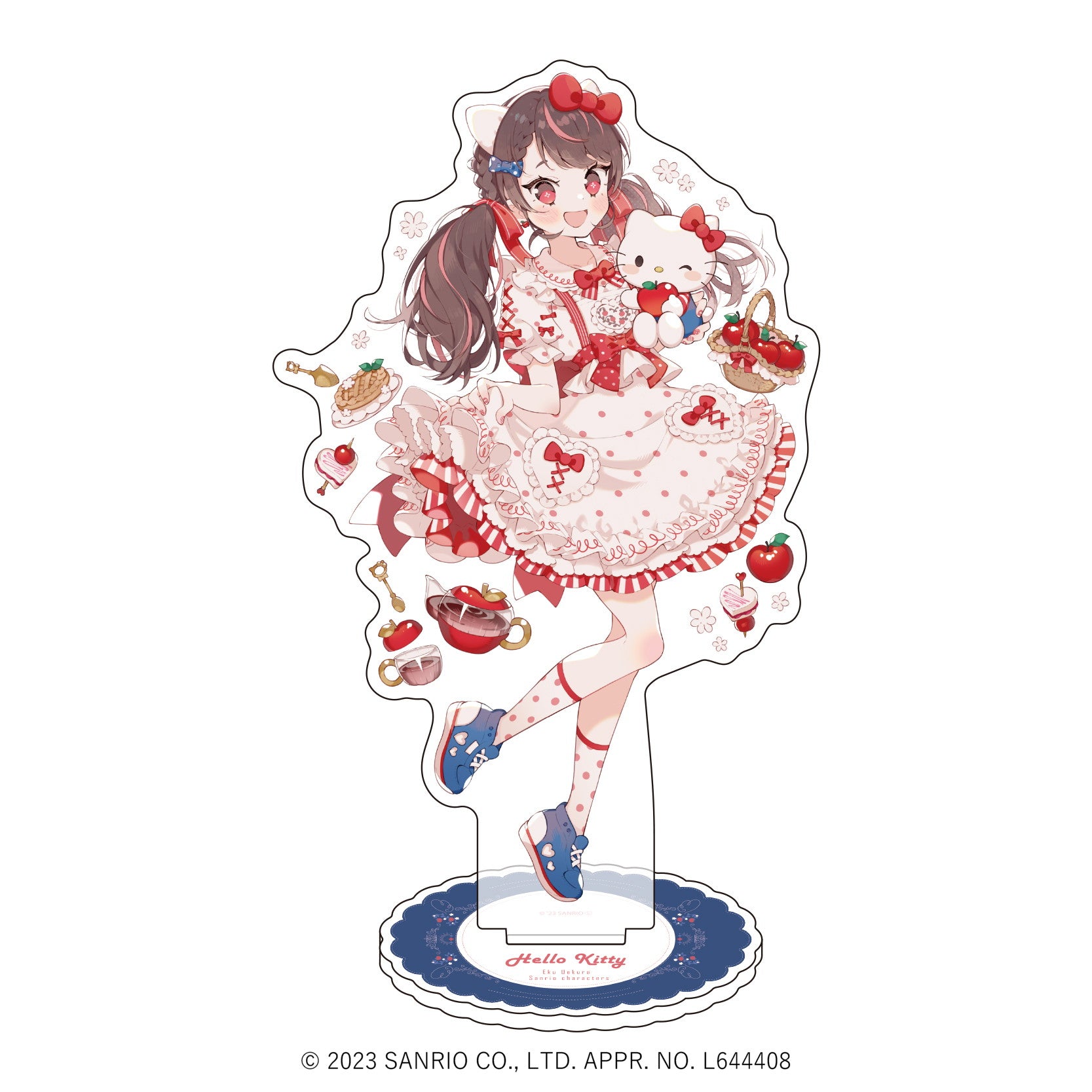 キャラアクリルフィギュア「上倉エク×サンリオキャラクターズ」01/ハローキティ(描き下ろしイラスト) - 公式商品画像 | AniSmile