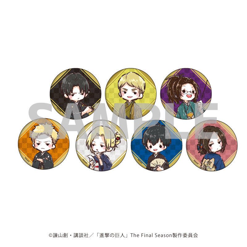 缶バッジ「進撃の巨人」46/お正月ver. ブラインド(全7種)(グラフアートイラスト) - AniSmile