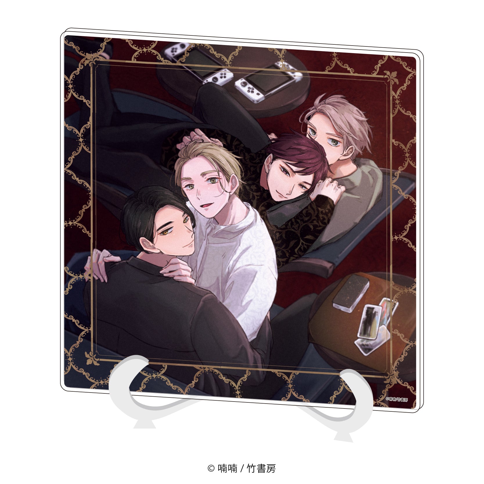 アクリルアートボード「喃喃先生」01/よめちゃう指先&よめちゃう眼差(公式イラスト) - 公式商品画像 | AniSmile