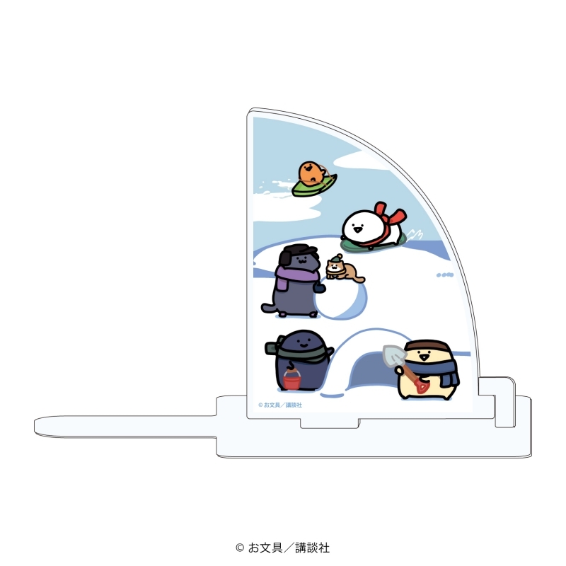キャラブックスタンド「お文具といっしょ」01/雪遊び(描き下ろしイラスト) - 公式商品画像 | AniSmile