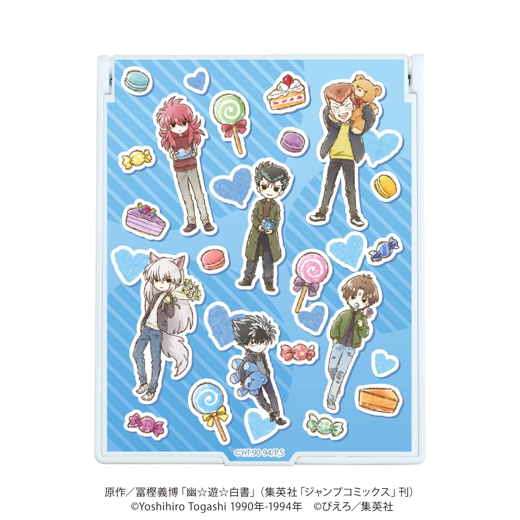 デカキャラミラー「幽☆遊☆白書」05/散りばめデザイン ホワイトデーver.(グラフアートイラスト) - 公式商品画像 | AniSmile