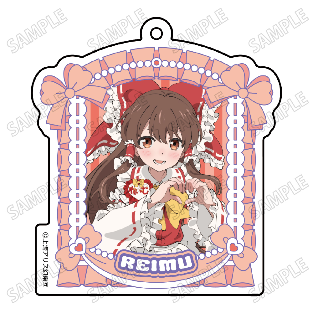 東方Project 描き下ろしアクリルキーホルダー【メイドver.】➀博麗霊夢 画像 2 | AniSmile