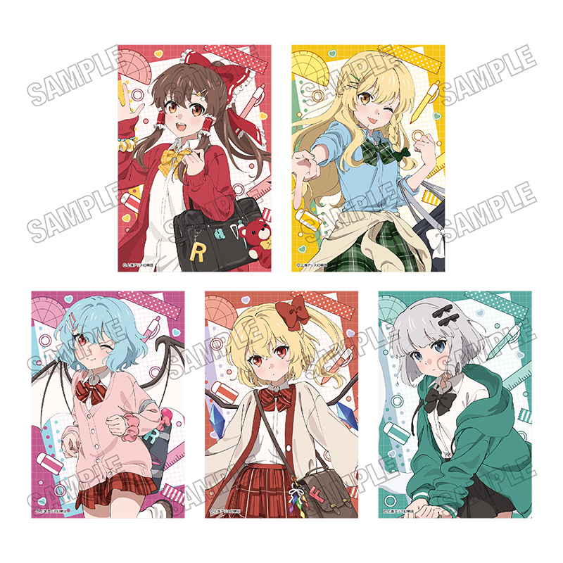 東方Project 描き下ろしイラストカードセット【制服ver.】 画像 2 | AniSmile
