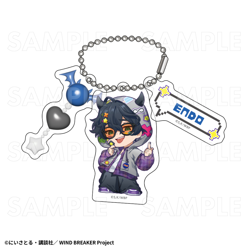 TVアニメ『WIND BREAKER』【でびデコパーカー】ちびキャラver. アクリルキーホルダー【棪堂 哉真斗】 - 公式商品画像 | AniSmile
