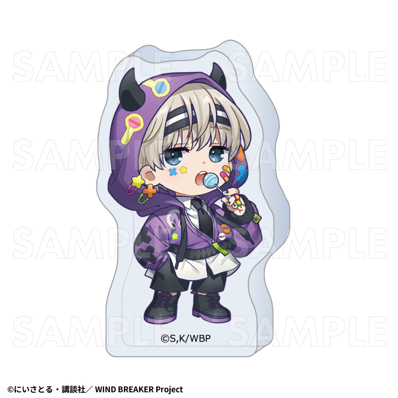 TVアニメ『WIND BREAKER』【でびデコパーカー】ちびキャラver. アクリルブロック【梶 蓮】 - 公式商品画像 | AniSmile