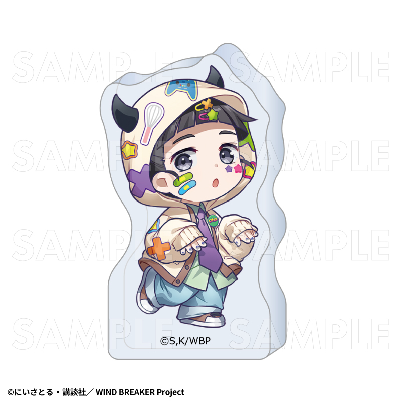TVアニメ『WIND BREAKER』【でびデコパーカー】ちびキャラver. アクリルブロック【棪堂 哉真斗】 - 公式商品画像 | AniSmile