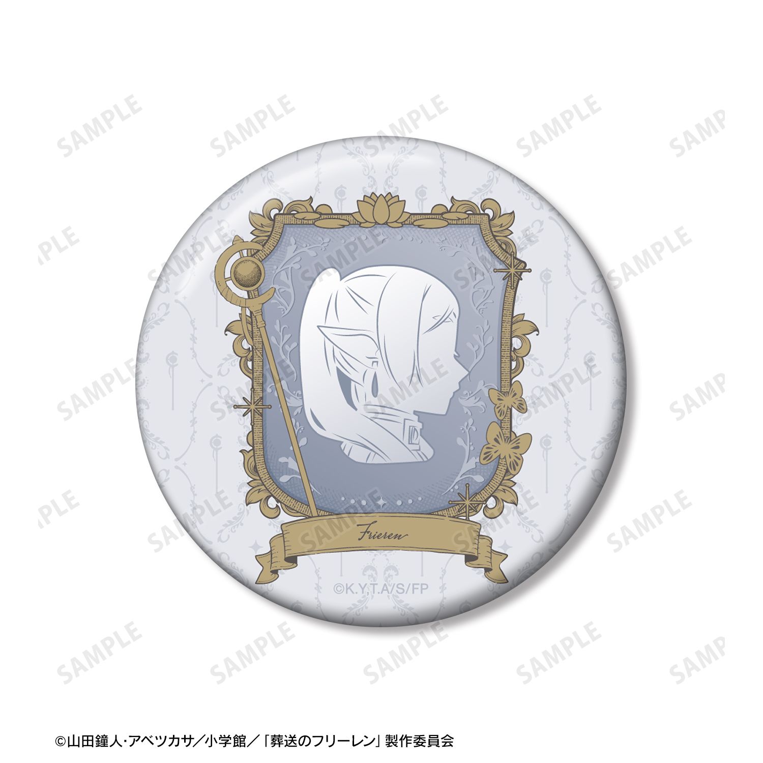 『葬送のフリーレン』 フリーレン&ヒンメル カメオモチーフデザイン 缶バッジセット 画像 3 | AniSmile