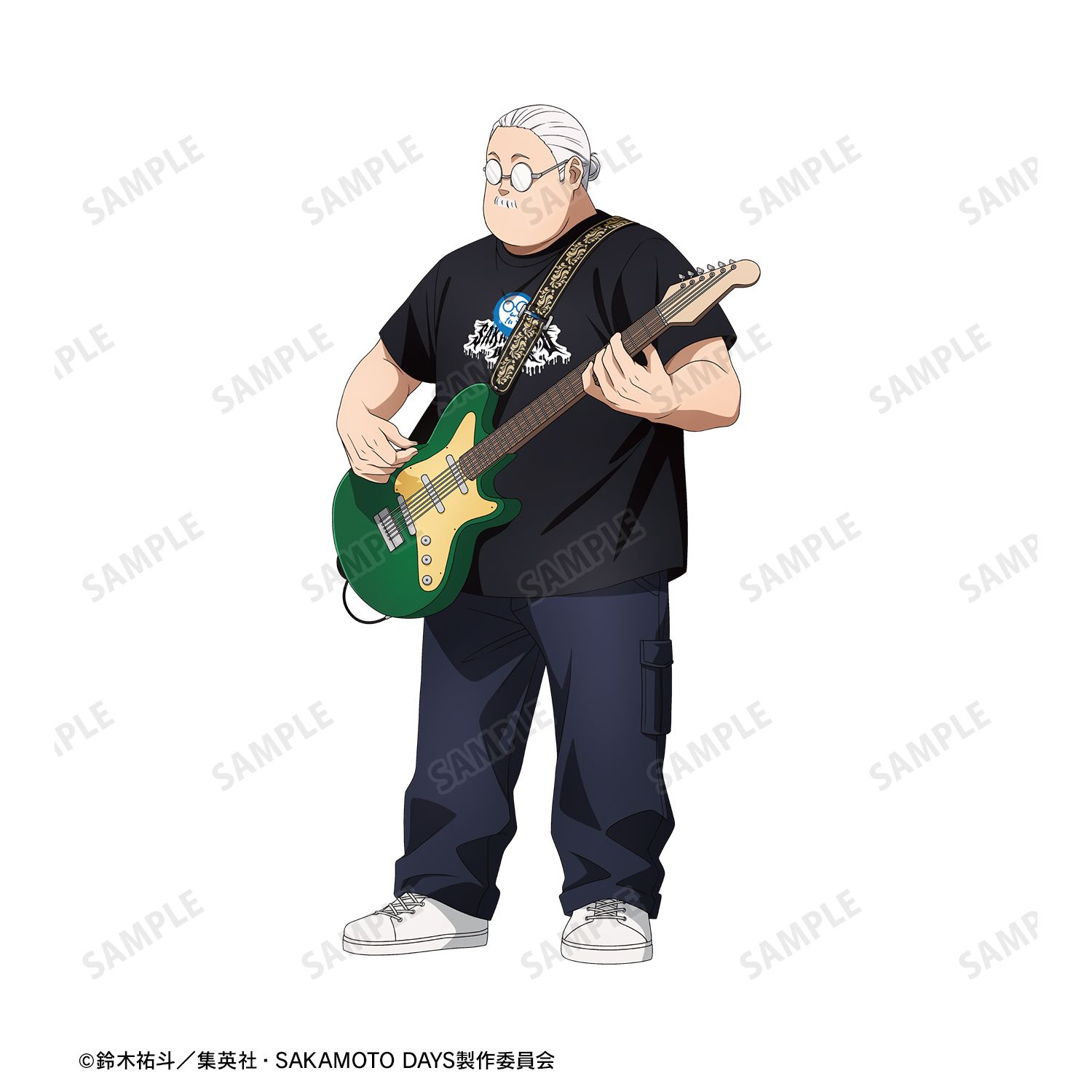 TVアニメ『SAKAMOTO DAYS』 描き下ろし ロックバンドver. 着用BIGシルエットTシャツ ver.Aユニセックス(サイズ/S) 画像 6 | AniSmile