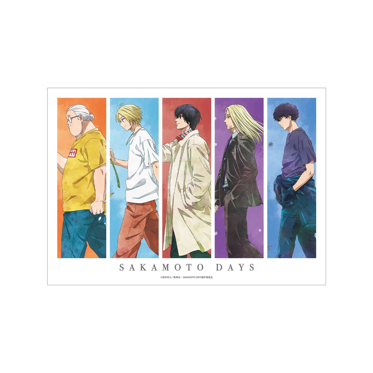 TVアニメ『SAKAMOTO DAYS』 描き下ろし 集合 季節の歩みver. A3マット加工ポスター - 公式商品画像 | AniSmile