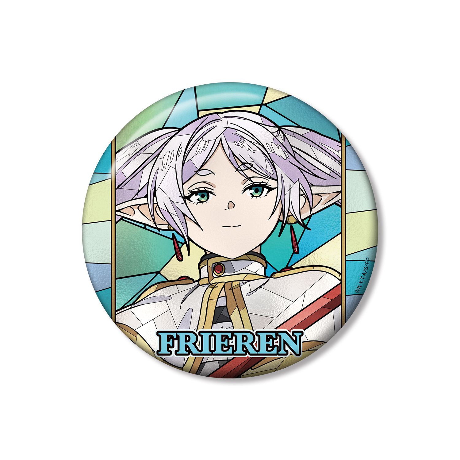 『葬送のフリーレン』 フリーレン Aure Glass 100mm缶バッジ ver.A 画像 1 | AniSmile