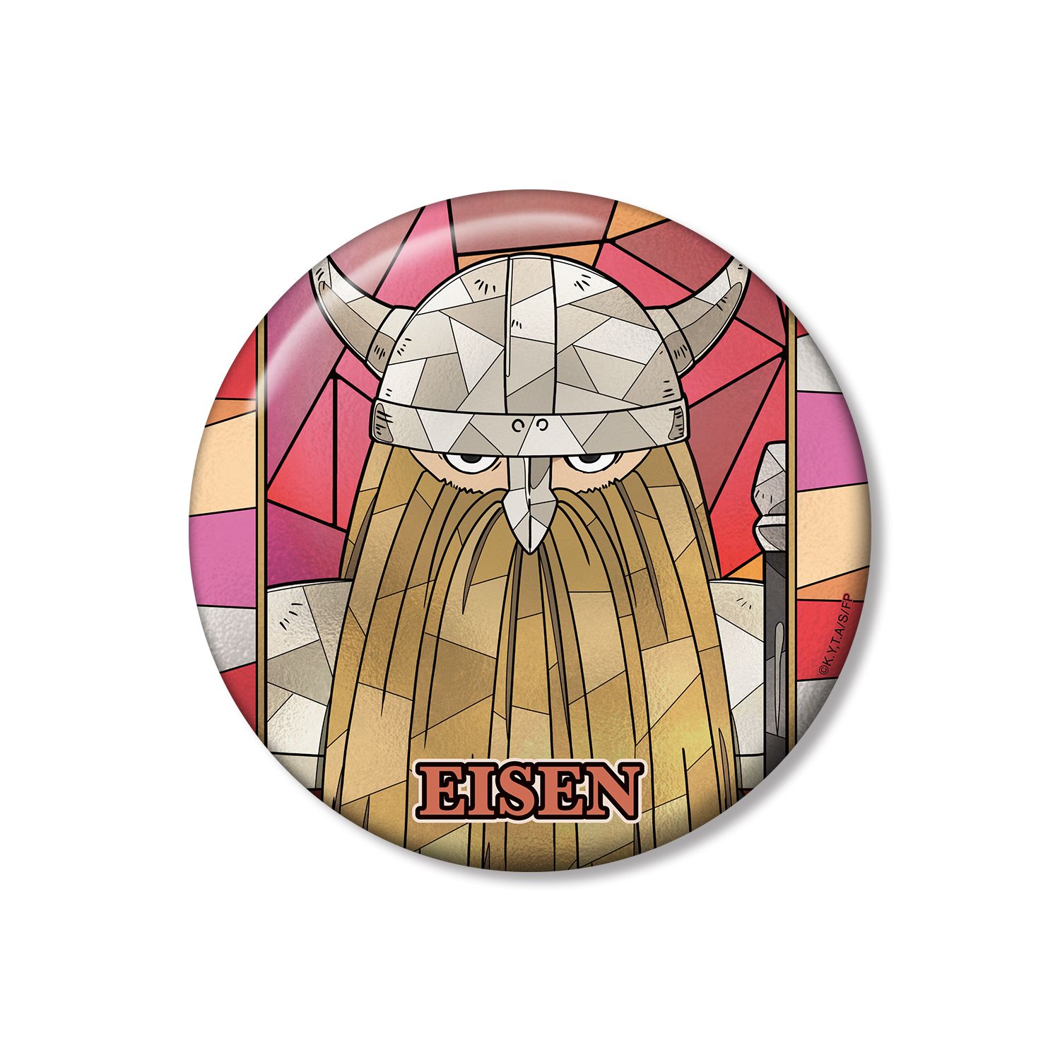 『葬送のフリーレン』 アイゼン Aure Glass 100mm缶バッジ - 公式商品画像 | AniSmile