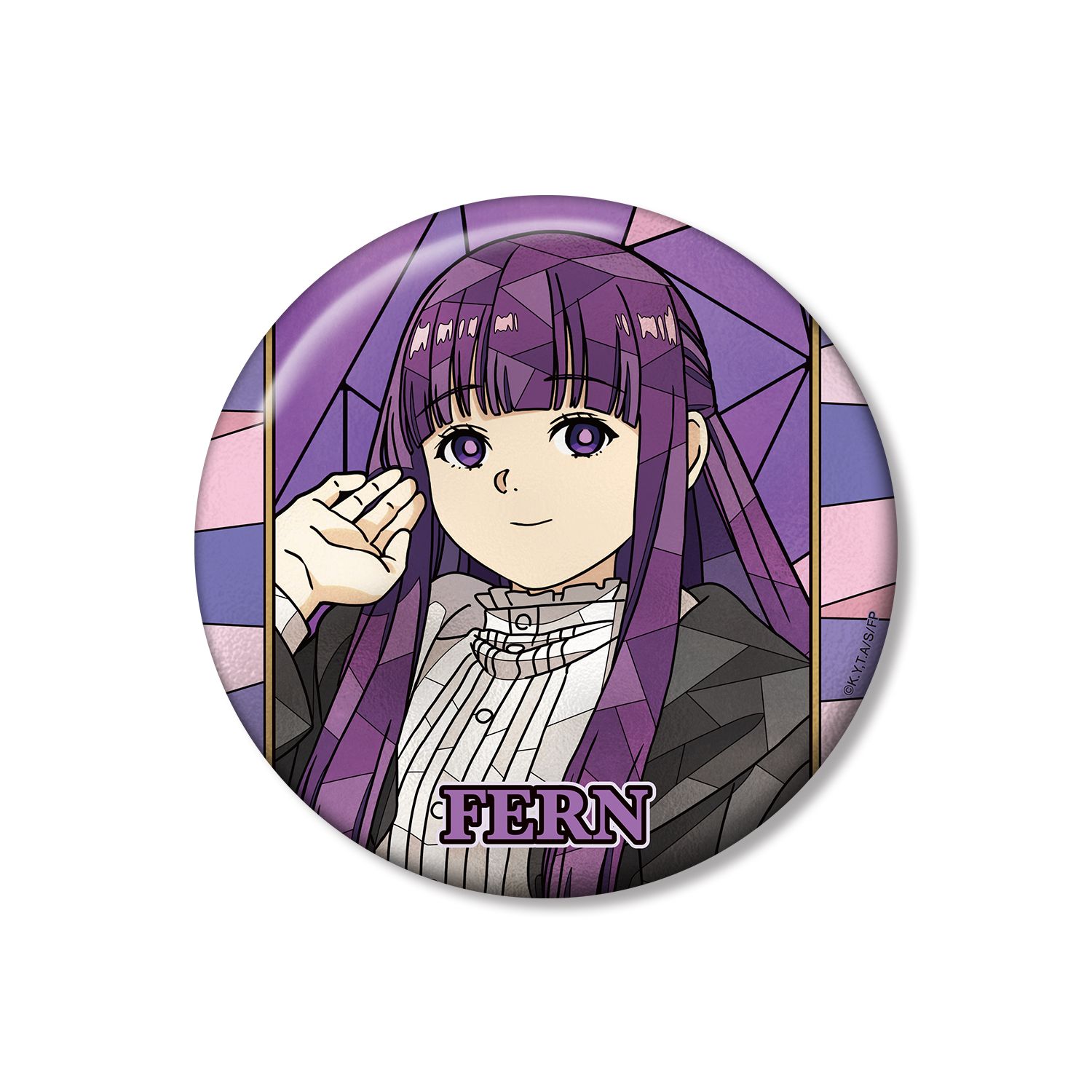 『葬送のフリーレン』 フェルン Aure Glass 100mm缶バッジ - 公式商品画像 | AniSmile