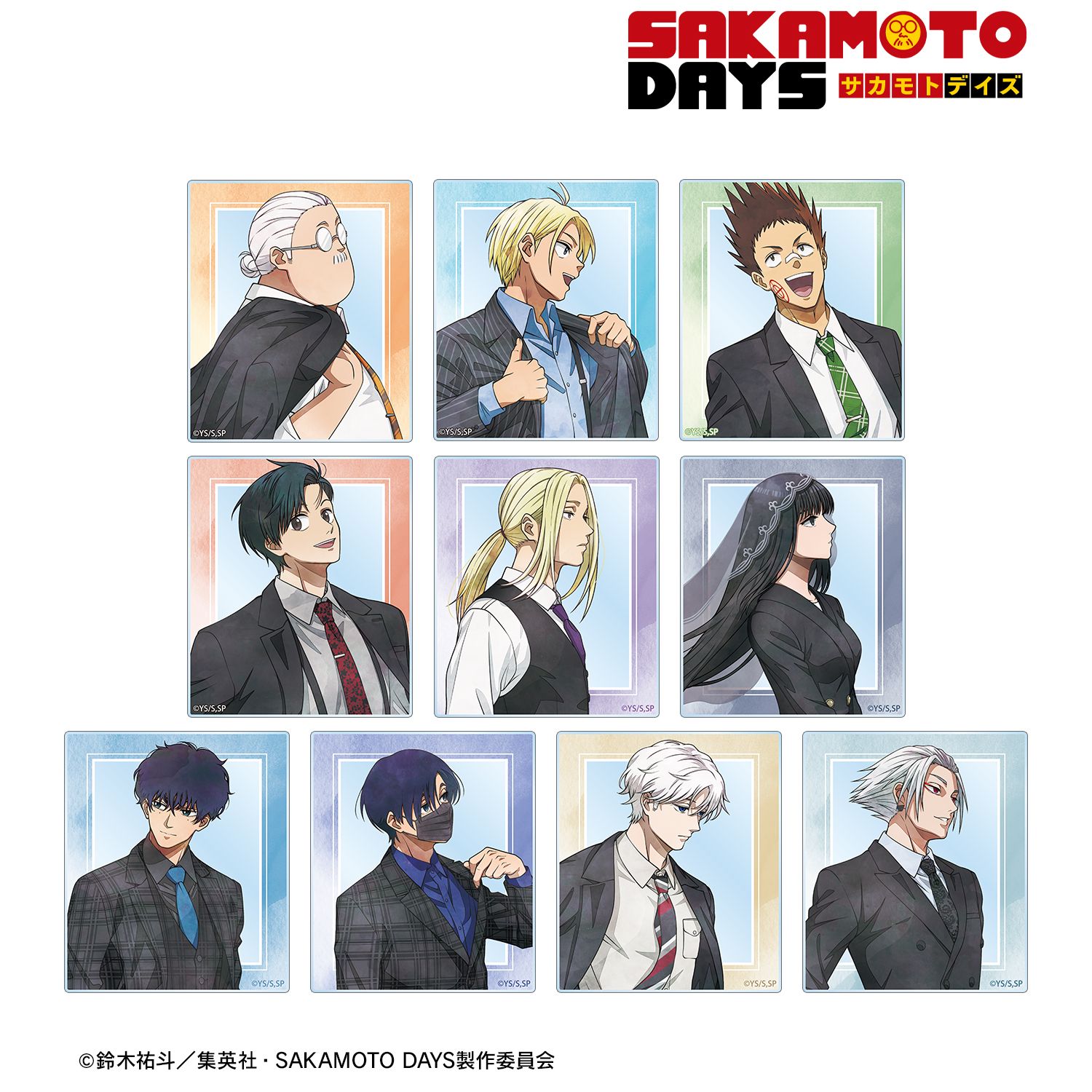 TVアニメ『SAKAMOTO DAYS』 描き下ろし スーツの歩みver. トレーディングアクリルカード(単位/単品) 画像 2 | AniSmile