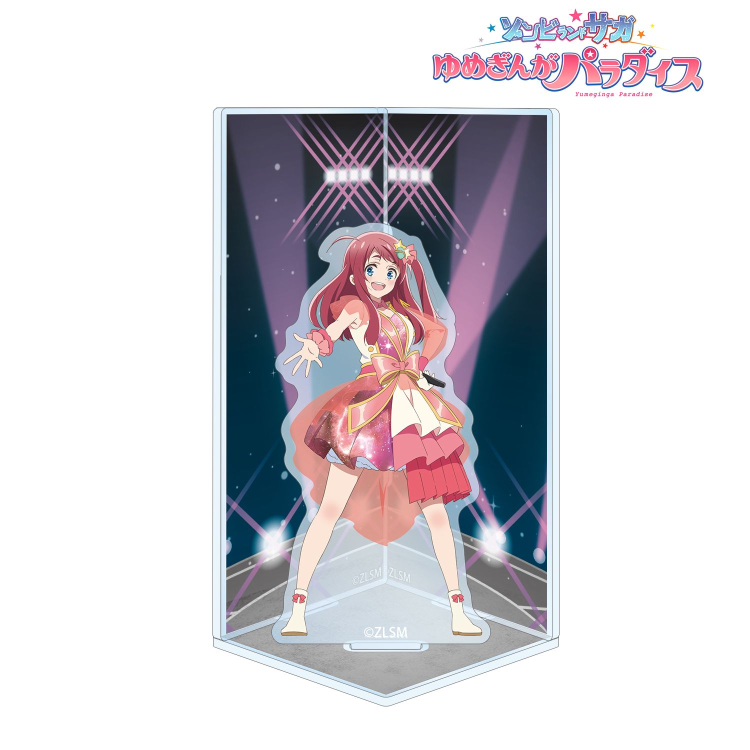 劇場版『ゾンビランドサガ ゆめぎんがパラダイス』 源 さくら ライブver. キューブ型ジオラマ風アクリルスタンド 画像 3 | AniSmile