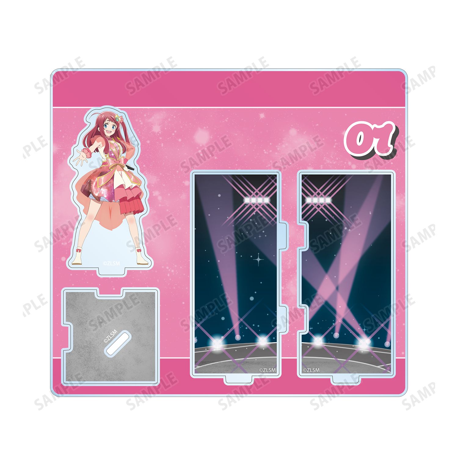 劇場版『ゾンビランドサガ ゆめぎんがパラダイス』 源 さくら ライブver. キューブ型ジオラマ風アクリルスタンド 画像 2 | AniSmile