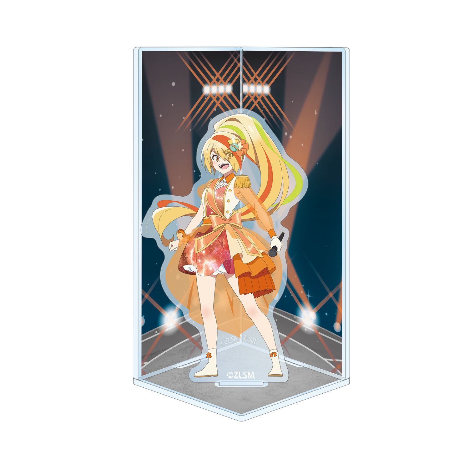 劇場版『ゾンビランドサガ ゆめぎんがパラダイス』 二階堂 サキ ライブver. キューブ型ジオラマ風アクリルスタンド - 公式商品画像 | AniSmile