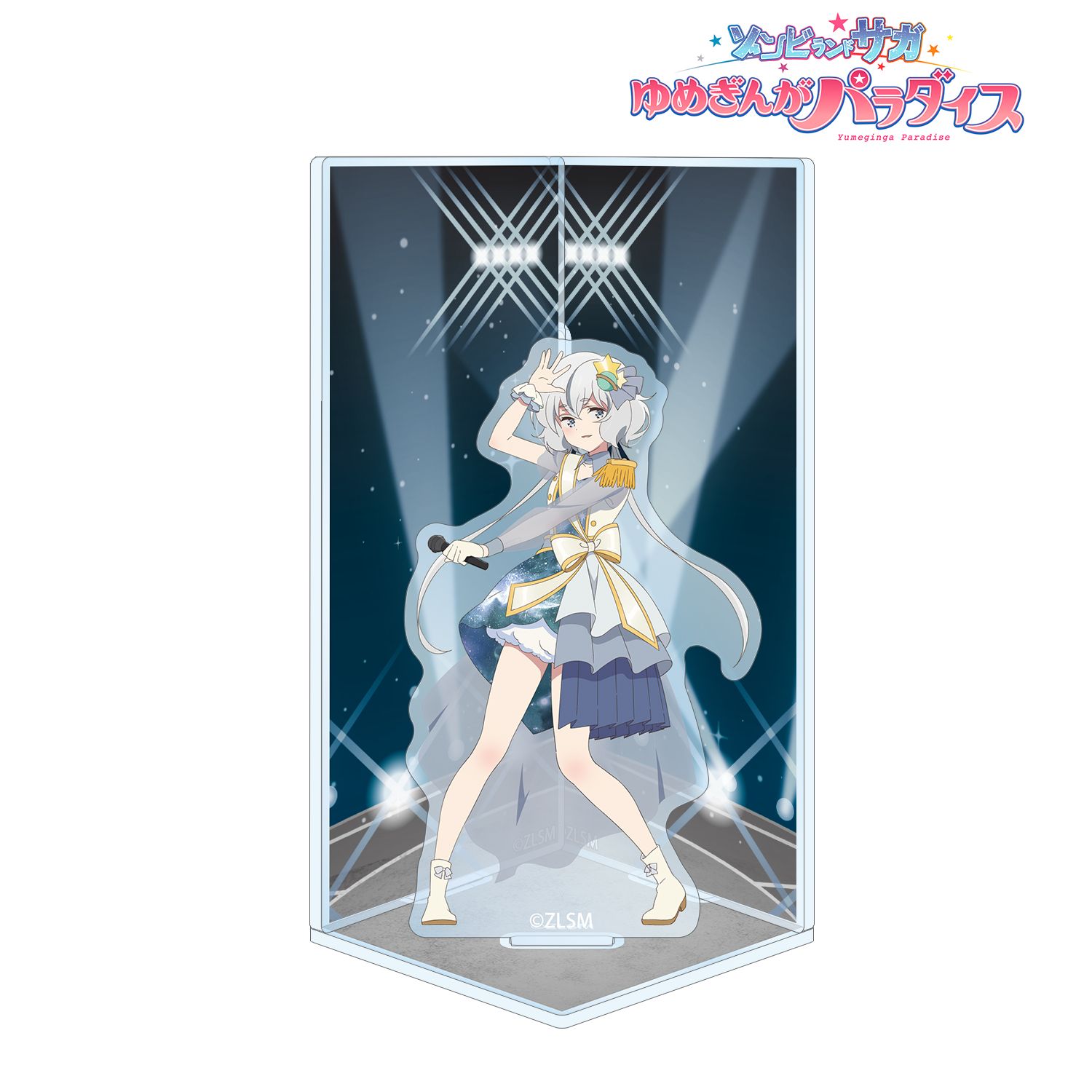 劇場版『ゾンビランドサガ ゆめぎんがパラダイス』 紺野 純子 ライブver. キューブ型ジオラマ風アクリルスタンド 画像 3 | AniSmile