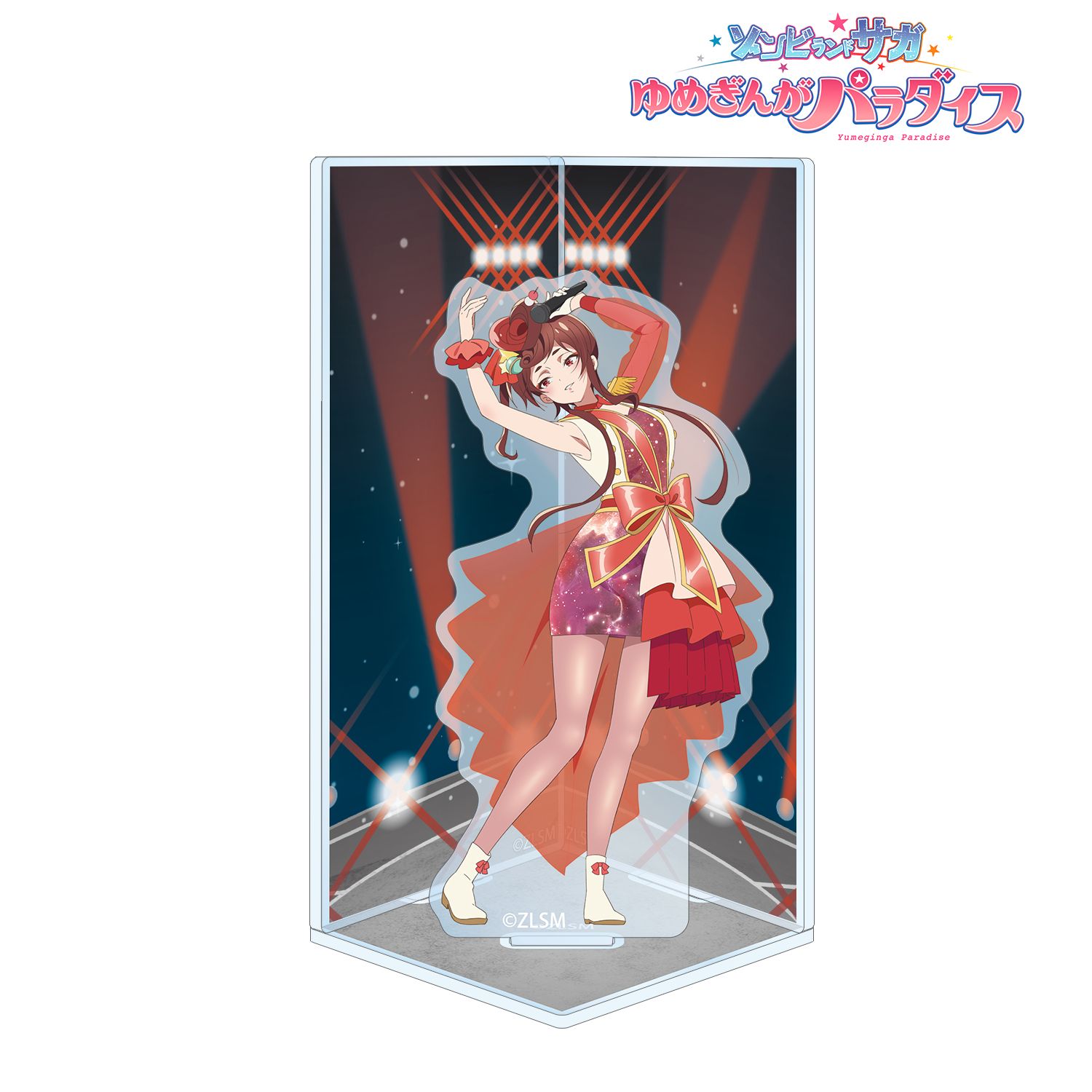 劇場版『ゾンビランドサガ ゆめぎんがパラダイス』 ゆうぎり ライブver. キューブ型ジオラマ風アクリルスタンド 画像 3 | AniSmile