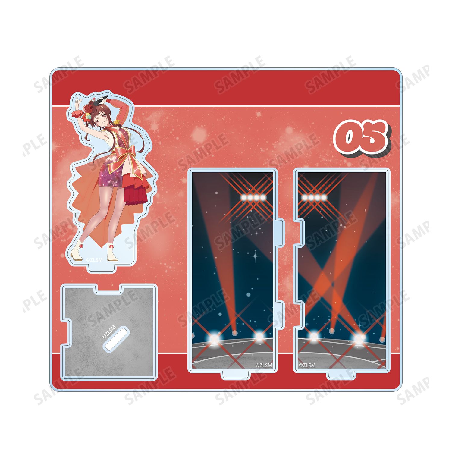 劇場版『ゾンビランドサガ ゆめぎんがパラダイス』 ゆうぎり ライブver. キューブ型ジオラマ風アクリルスタンド 画像 2 | AniSmile