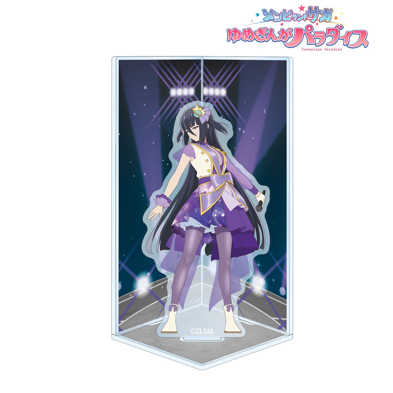 劇場版『ゾンビランドサガ ゆめぎんがパラダイス』 山田 たえ ライブver. キューブ型ジオラマ風アクリルスタンド 画像 2 | AniSmile