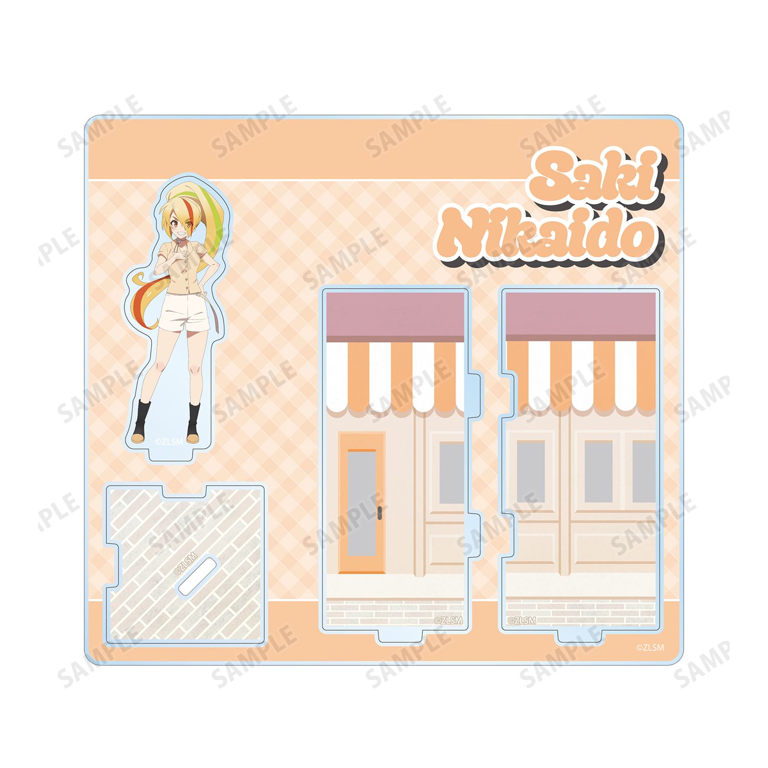 劇場版『ゾンビランドサガ ゆめぎんがパラダイス』 二階堂 サキ 私服ver. キューブ型ジオラマ風アクリルスタンド 画像 3 | AniSmile