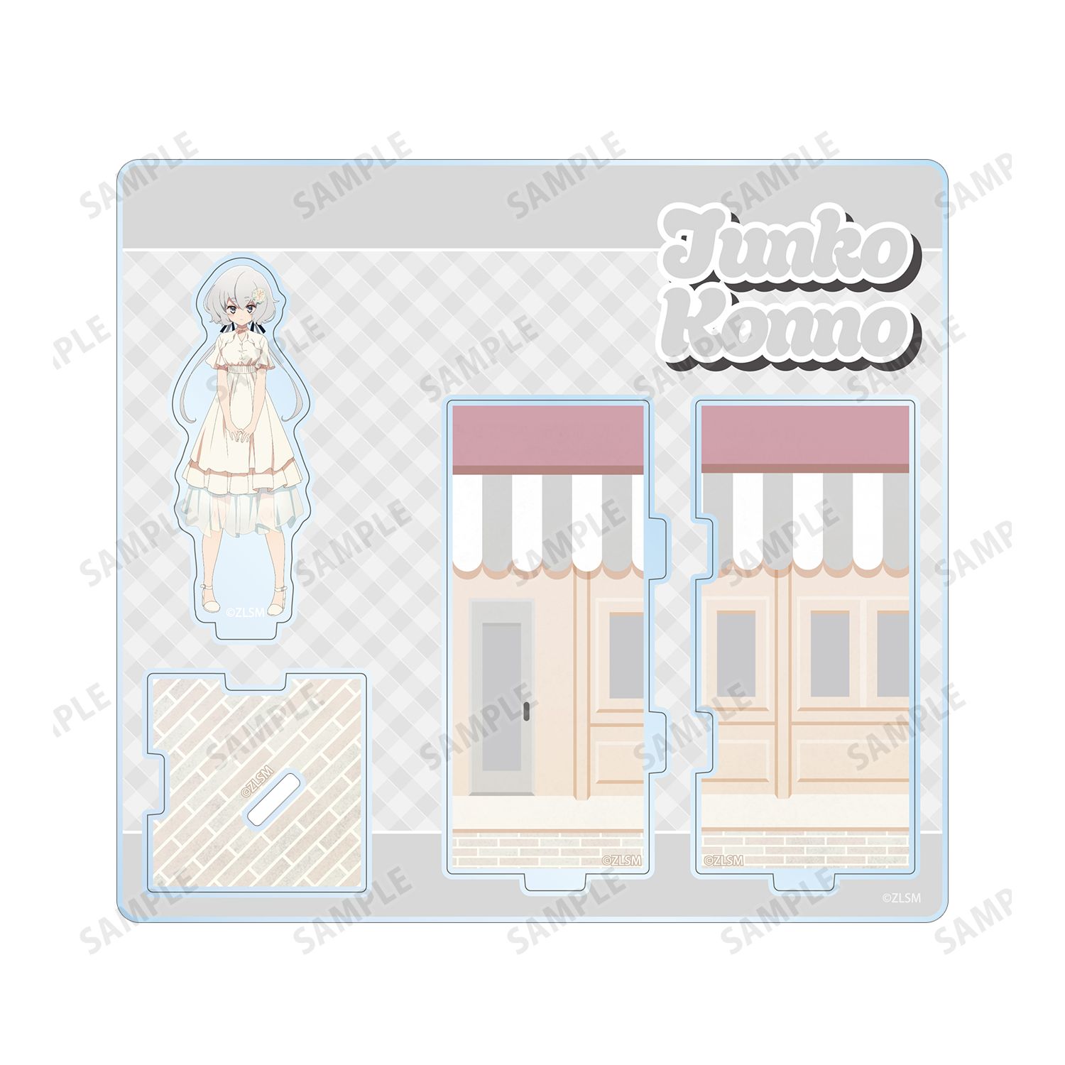 劇場版『ゾンビランドサガ ゆめぎんがパラダイス』 紺野 純子 私服ver. キューブ型ジオラマ風アクリルスタンド 画像 3 | AniSmile