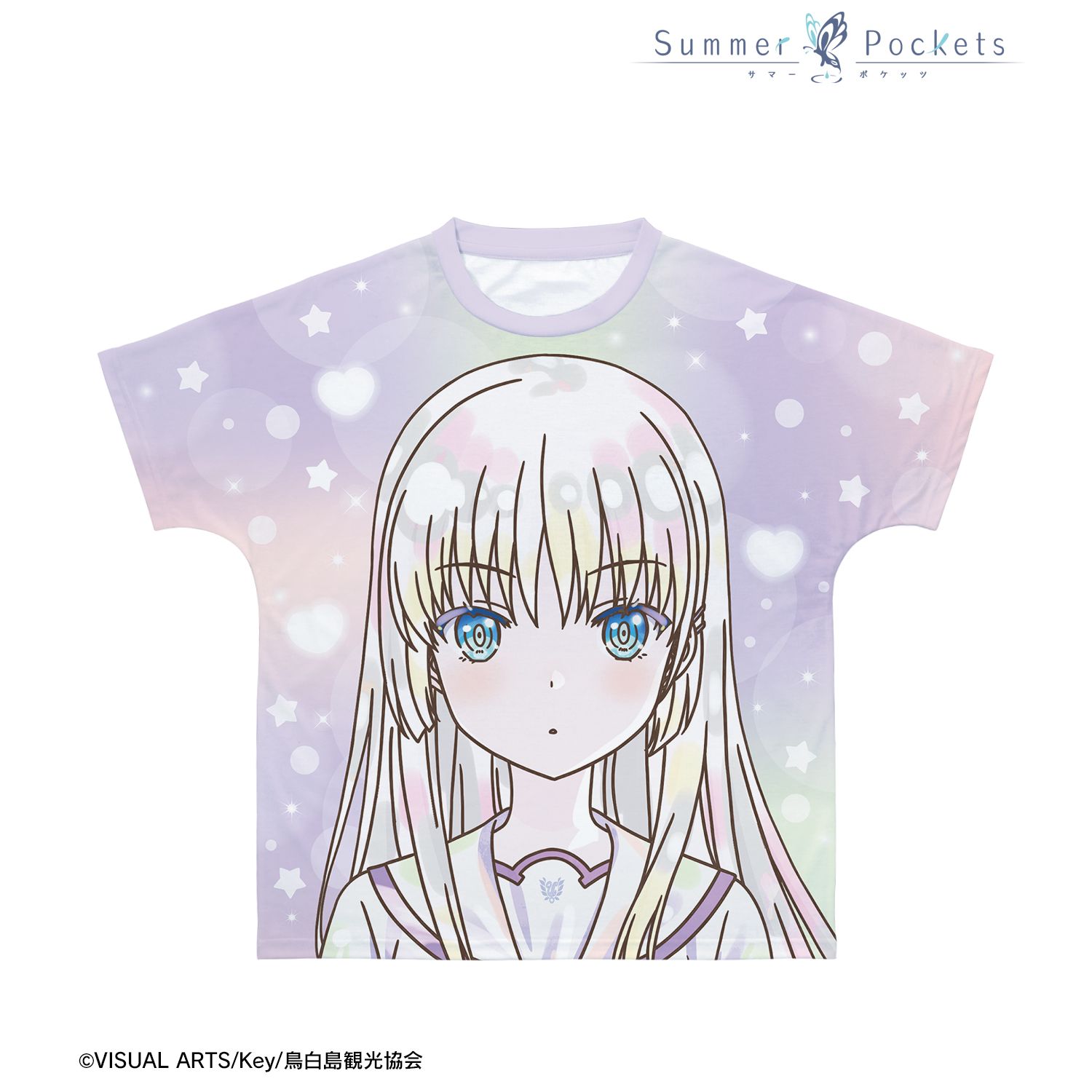 TVアニメ『Summer Pockets』 鳴瀬しろは Ani-Art KAWAII label フルグラフィックTシャツユニセックス(サイズ/XXL) 画像 3 | AniSmile