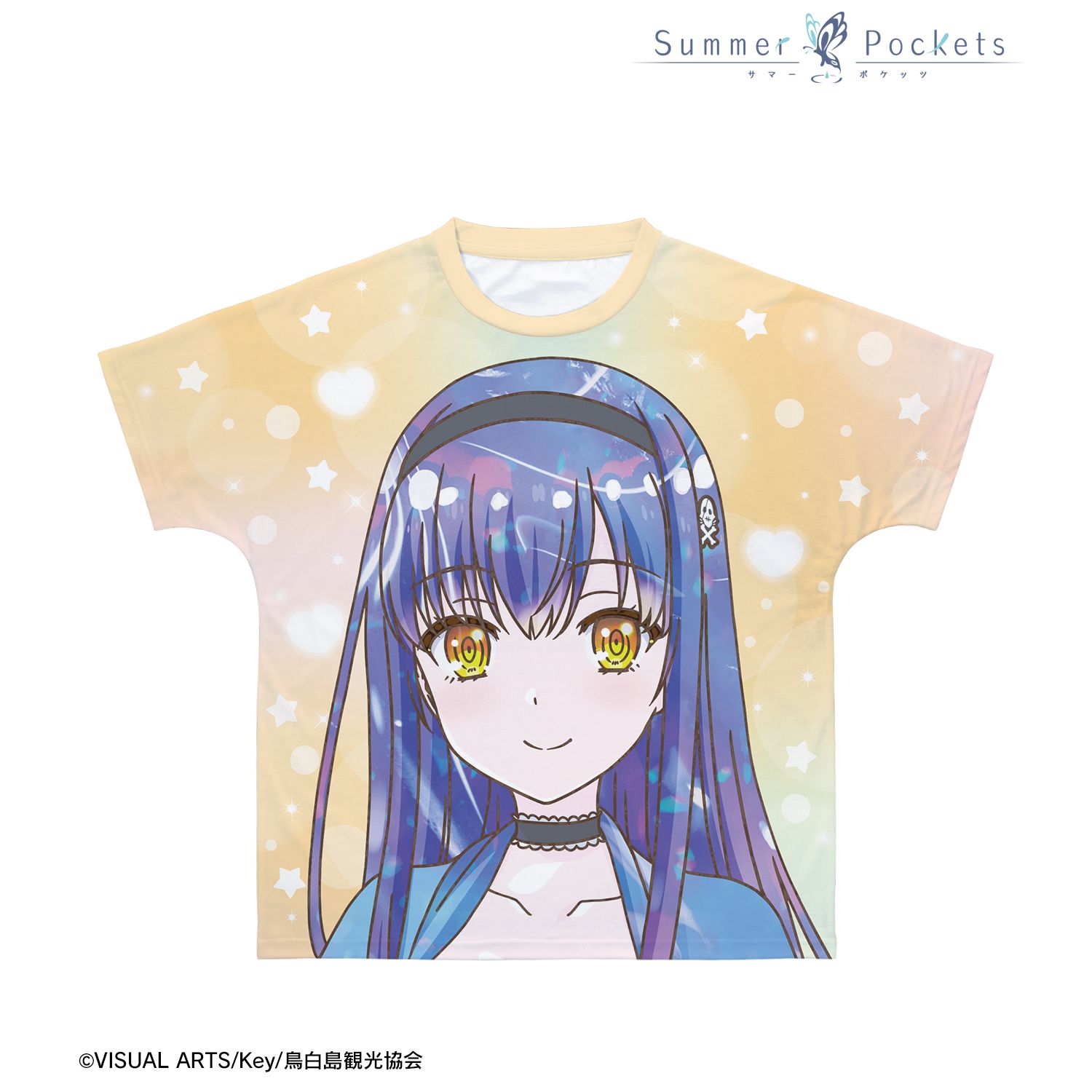 TVアニメ『Summer Pockets』 久島鴎 Ani-Art KAWAII label フルグラフィックTシャツユニセックス(サイズ/XXS) 画像 2 | AniSmile