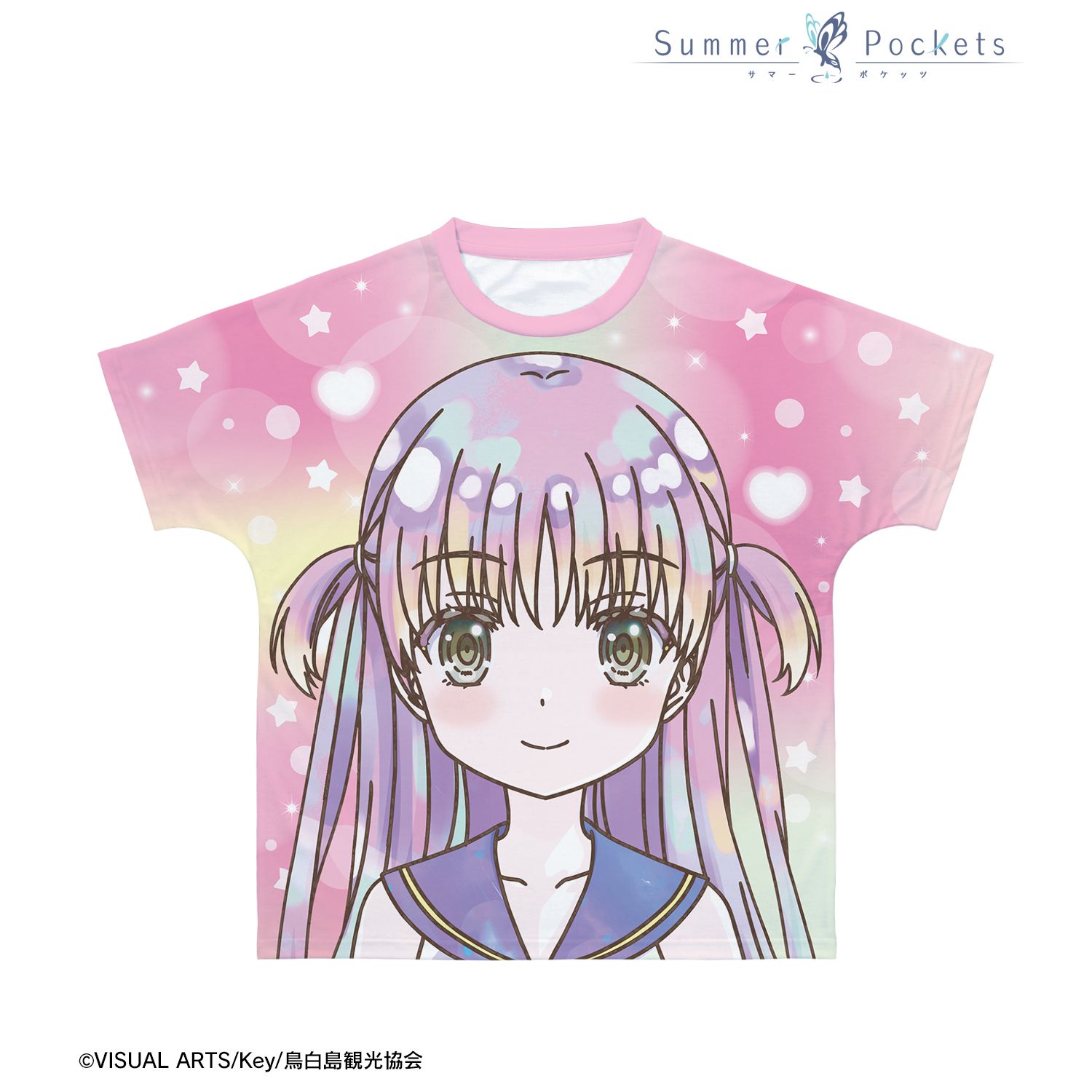 TVアニメ『Summer Pockets』 加藤うみ Ani-Art KAWAII label フルグラフィックTシャツユニセックス(サイズ/XL) 画像 2 | AniSmile