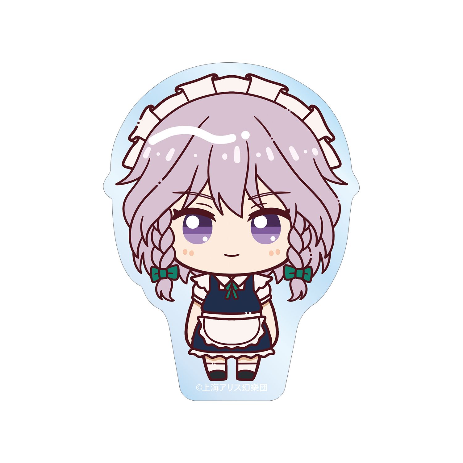 東方Project 十六夜咲夜 ちょこんと! クリアダイカットステッカー 画像 2 | AniSmile
