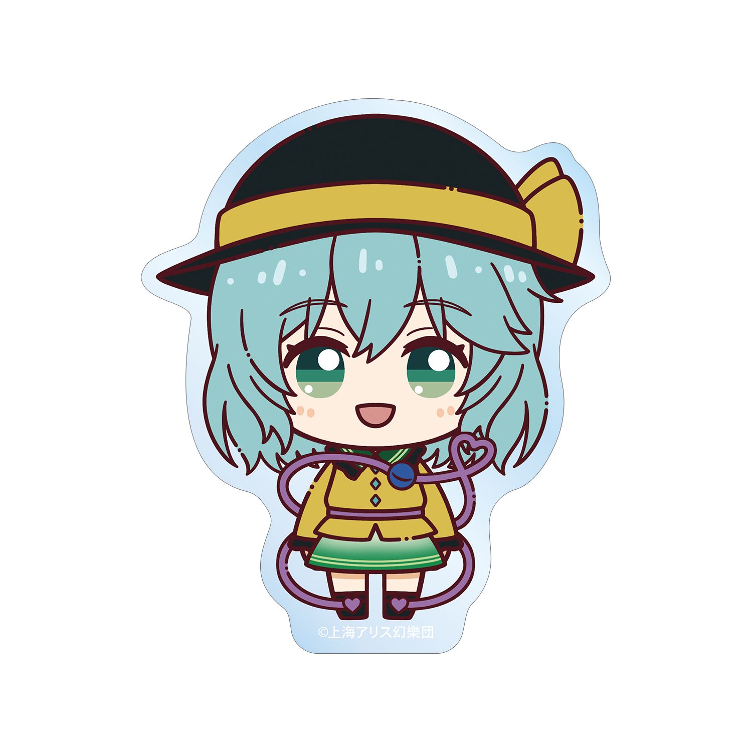 東方Project 古明地こいし ちょこんと! クリアダイカットステッカー - 公式商品画像 | AniSmile