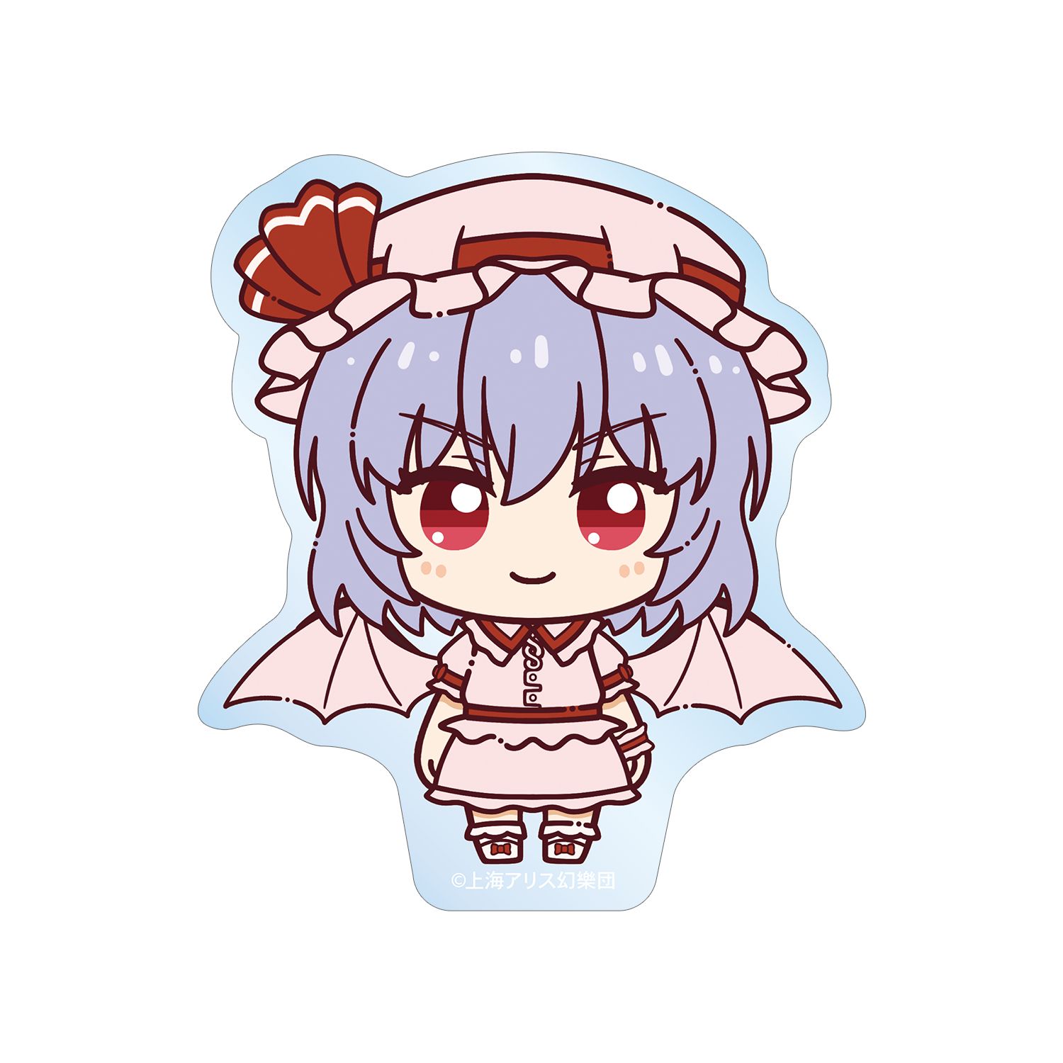 東方Project レミリア・スカーレット ちょこんと! クリアダイカットステッカー - 公式商品画像 | AniSmile