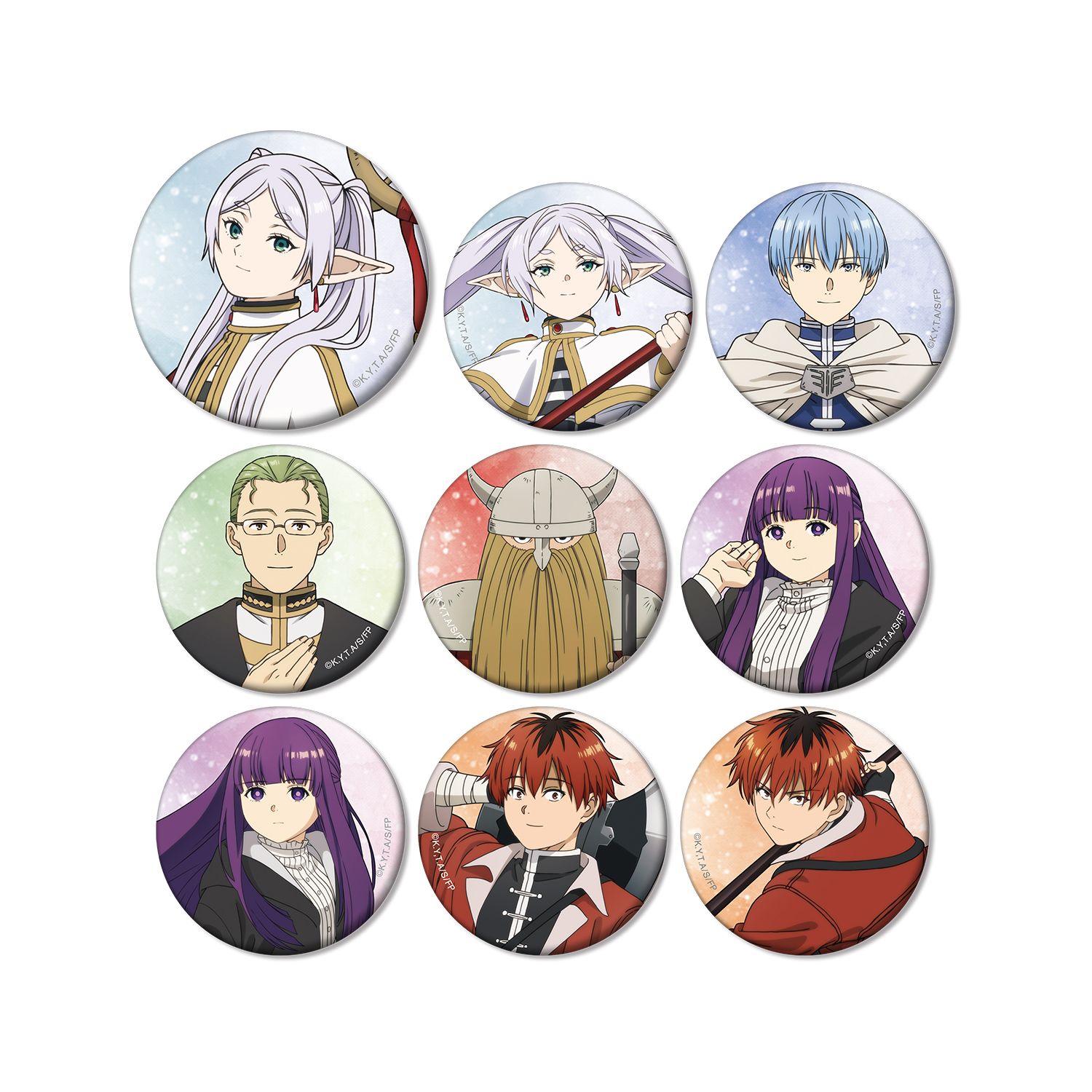 『葬送のフリーレン』 トレーディングマット缶バッジ(単位/単品) - 公式商品画像 | AniSmile