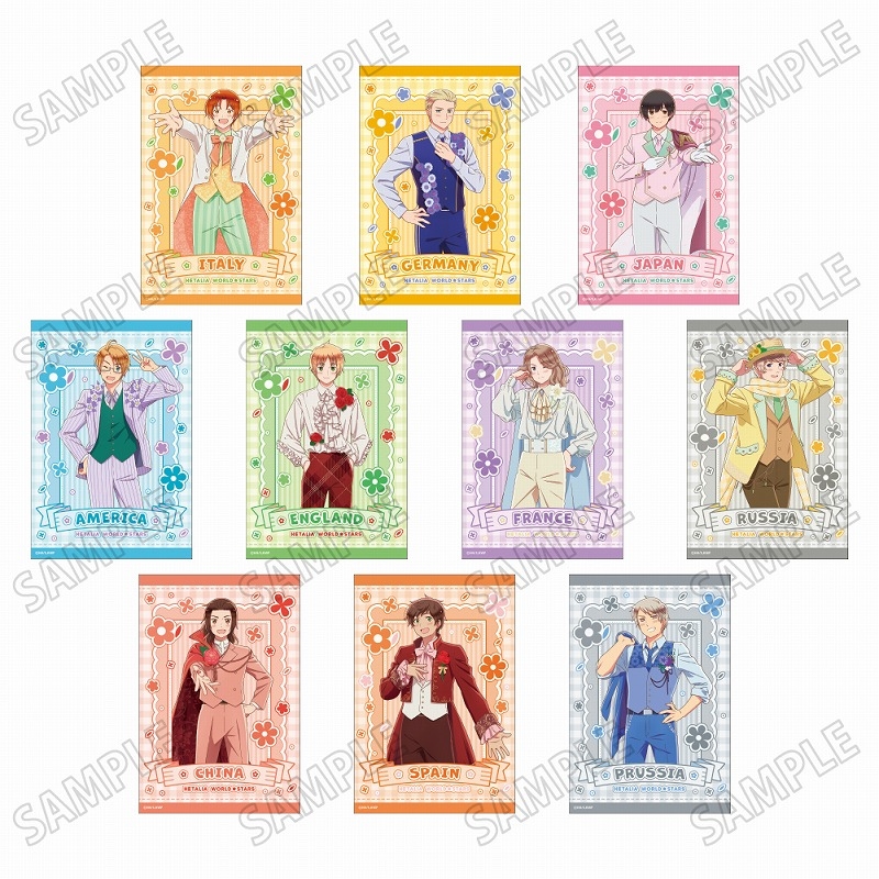 アニメ「ヘタリア World★Stars」 描き下ろしイラストカードセット【フラワーパレードver.】 - 公式商品画像 | AniSmile