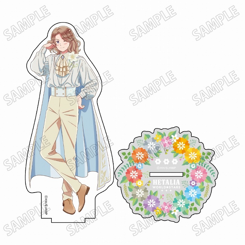 アニメ「ヘタリア World★Stars」 描き下ろしBIGアクリルスタンド【フラワーパレードver.】6フランス - 公式商品画像 | AniSmile