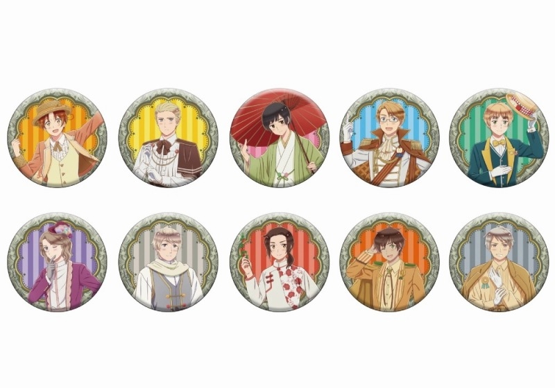 アニメ「ヘタリア World★Stars」 描き下ろし缶バッジコレクション【スイーツパレードver.】 - 公式商品画像 | AniSmile