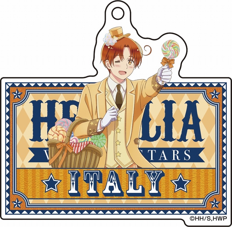 アニメ「ヘタリア World★Stars」 描き下ろしアクリルキーホルダーコレクション【サーカスver.】 画像 2 | AniSmile
