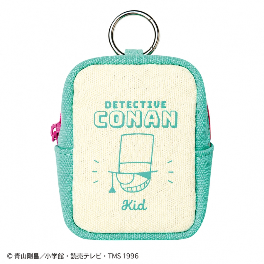 名探偵コナン 丸カラビナ付きミニポーチ(怪盗キッド) - 公式商品画像 | AniSmile