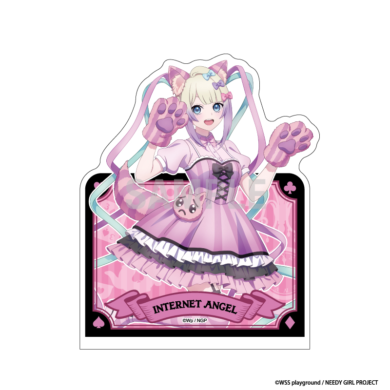 NEEDY GIRL OVERDOSE アクリルブックエンド 超てんちゃん チェシャ猫ver 画像 2 | AniSmile