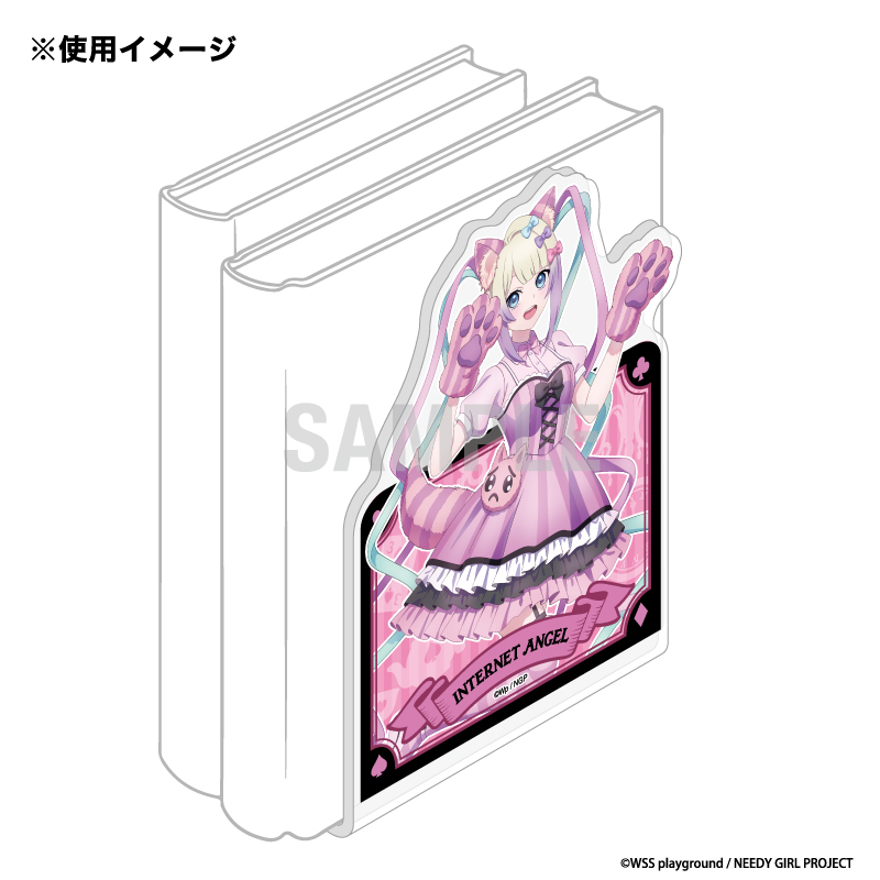 NEEDY GIRL OVERDOSE アクリルブックエンド 超てんちゃん チェシャ猫ver 画像 3 | AniSmile