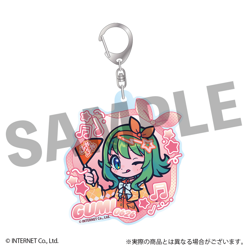 VOCALOID GUMI フレフレンズアクリルキーホルダー フラッグVer. 画像 2 | AniSmile