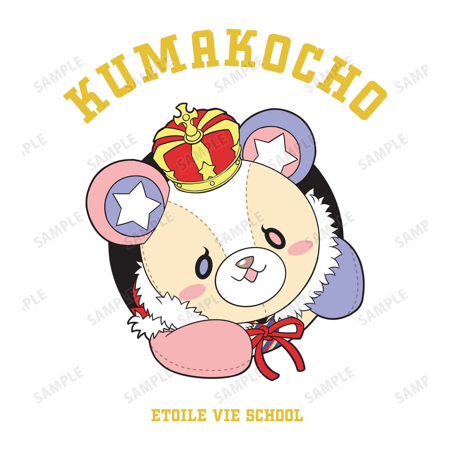 「アイ★チュウ」 クマ校長 カレッジデザインTシャツレディース(サイズ/L) 画像 3 | AniSmile