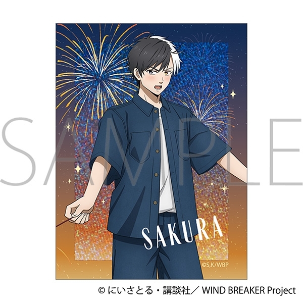 WIND BREAKER ホログラムステッカー/桜 遥 花火 - 公式商品画像 | AniSmile